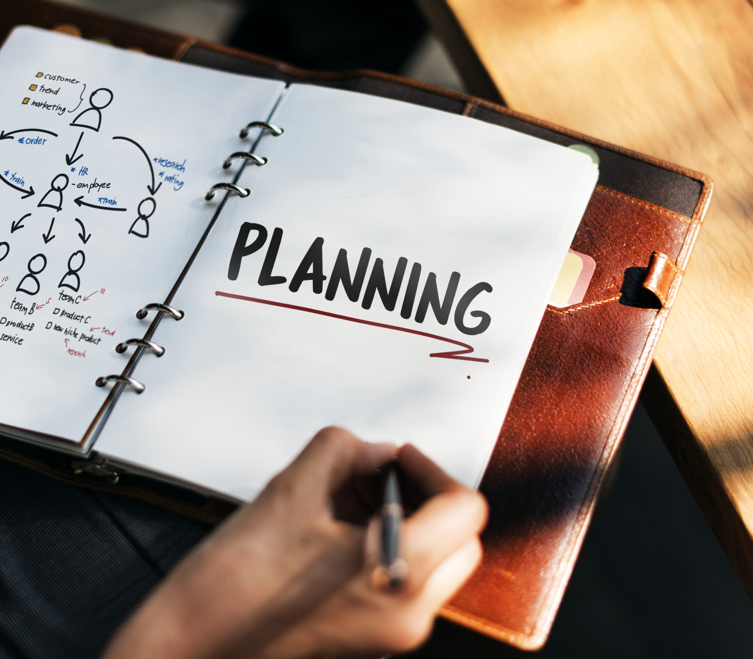 woman writing planning business strategy scaled